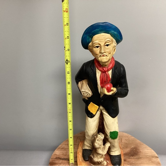 Vintage - Made In Japan - Huge Ceramic Crafted Old Man & Dog Sculpture - Rare - Picture 14 of 15